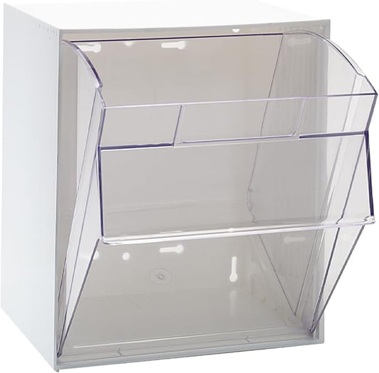 Bin Unit,1 Tip Out Bin,White