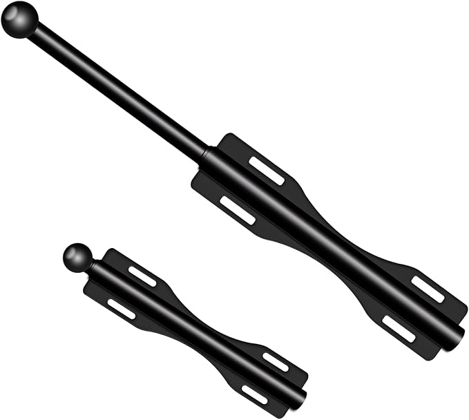 12" Valet Rod For Closet Pull Out Slide Out Adjustable Heavy Duty Valet Rod For Closet, Laundry Room, Bedroom, Bathroom(Black 2PACK)