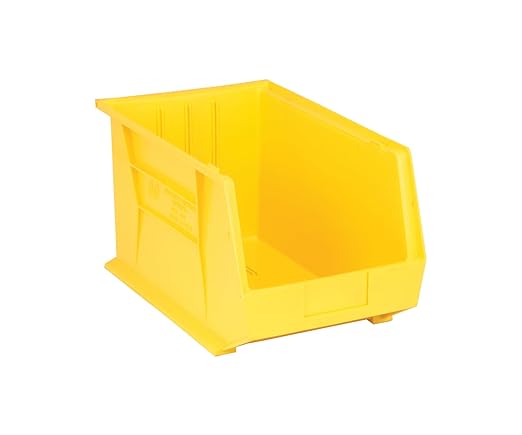 QUANTUM STORAGE SYSTEMS K-QUS260YL-2 2-Pack Ultra-Stack and Hang Bins, 18" x 11" x 10", Yellow
