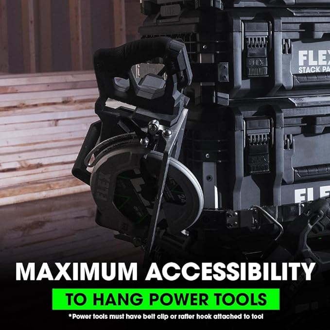 FLEX STACK PACK Storage System Side Tool Rack Rail 2 Pack - FS1604-2
