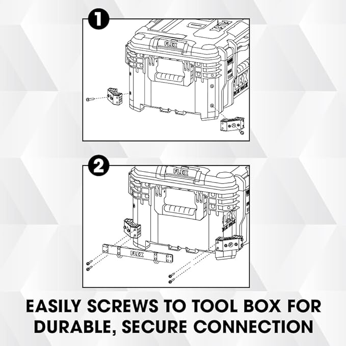 FLEX STACK PACK Storage System Side Tool Rack Rail 2 Pack - FS1604-2