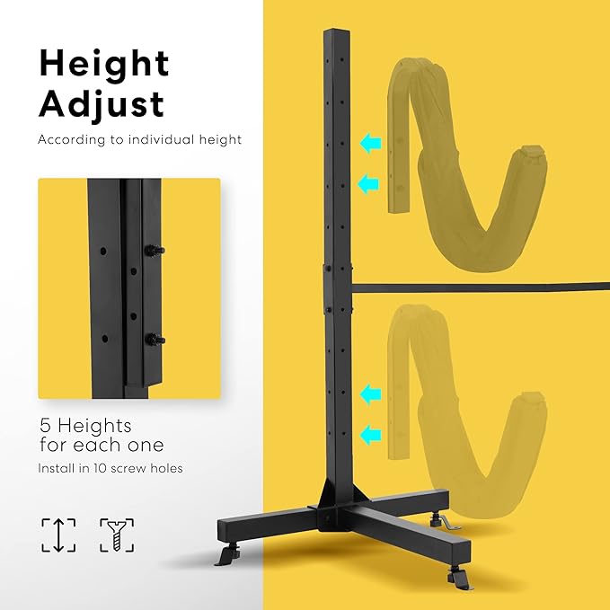 VIVOHOME Kayak Storage Rack, Adjustable Freestanding Dual Stand for Kayaks, SUP Boards, Canoes & Paddle Boards, Heavy Duty, Supports up to 175 lbs