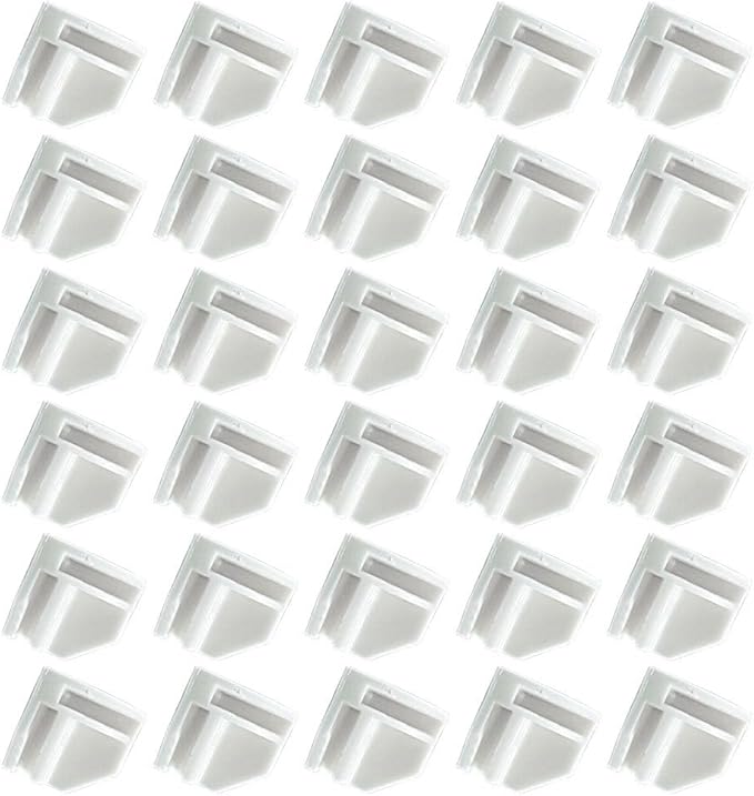 ARTIBETTER Right Angle Snap Buckles 50 Pack Plastic Cube Storage Connectors for Wire Cube Organizer Modular Closet Shelf Fixing Accessories 0.94 Inch