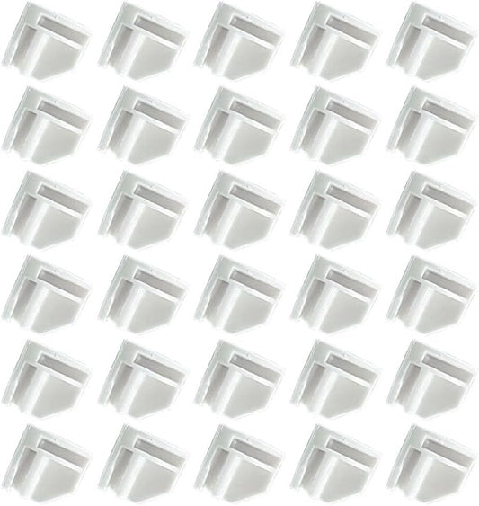 ARTIBETTER Right Angle Snap Buckles 50 Pack Plastic Cube Storage Connectors for Wire Cube Organizer Modular Closet Shelf Fixing Accessories 0.94 Inch