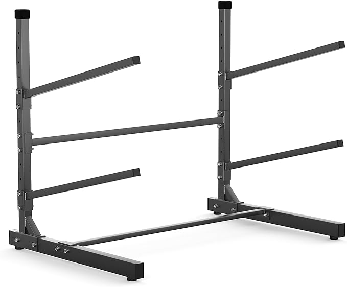 WALMANN Garage Kayak Rack, Heavy-Duty Metal Kayak Storage Rack Adjustable Freestanding Kayak Stand