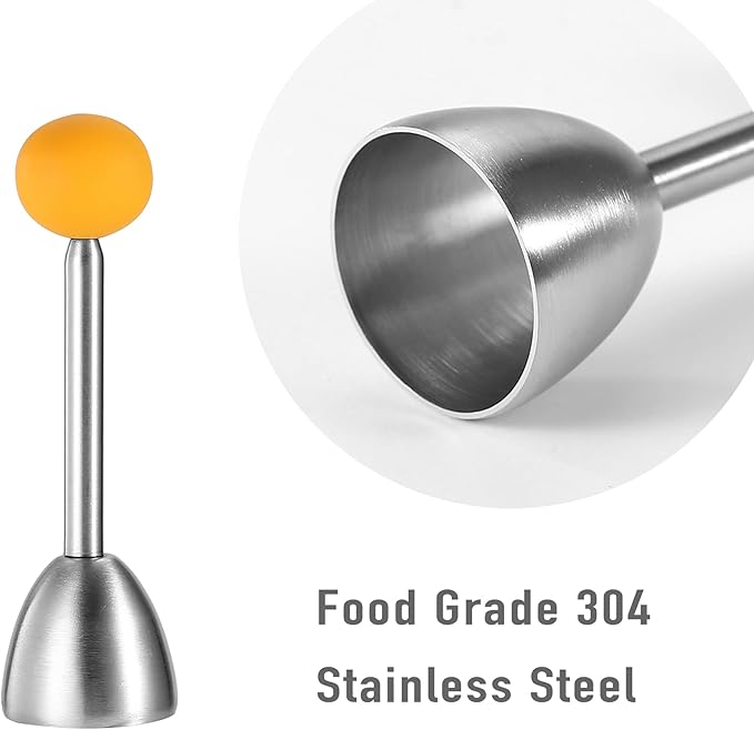 MOLFUJ Egg Cups for Soft Boiled Eggs with Spoons, Egg Cracker Topper Set with Egg Timer, Perfect Hard Boiled Egg Holder Cutter Tool for Breakfast