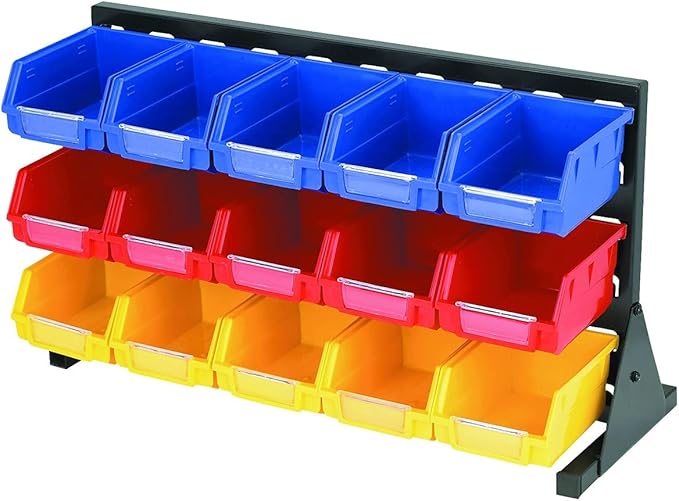 15 Bin Tabletop Parts Rack