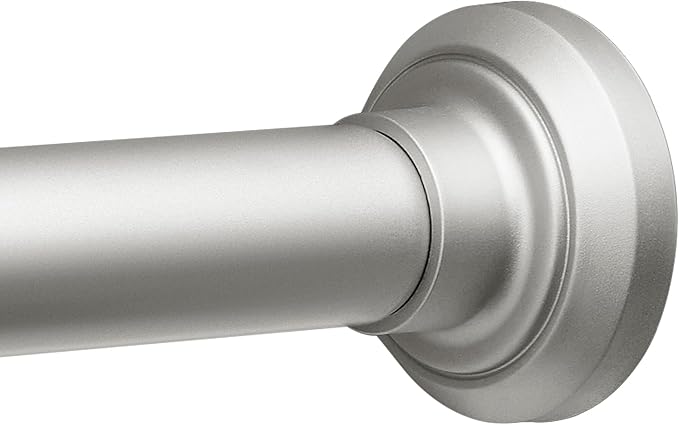 ENJOYBASICS Shower Curtain Rod 30 to 64 Inches, 1 Inch Stainless Steel Adjustable Spring Tension Rods No Drill for Bathroom, Closet, Window, Room Divider, Never Rust, Non Slip, Nickel