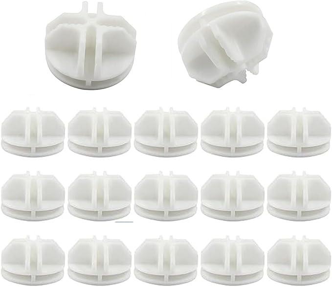 Metal Wire Cube Connectors for Storage Organizer,Durable Plastic Grid Connectors for Modular Shelving Units and Closet Organization Systems (White, 30PCS)