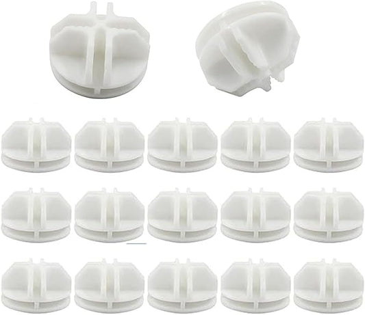 Metal Wire Cube Connectors for Storage Organizer,Durable Plastic Grid Connectors for Modular Shelving Units and Closet Organization Systems (White, 30PCS)