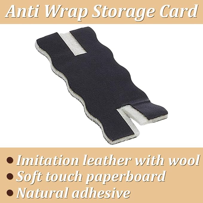OLYCRAFT 10pcs Portable Tangle-Free Jewelry Organizer 2.5x1x0.1 Inch Black Rectangle Tangle-Free Necklaces Organizer Necklace Card Holder Universal Jewelry Storage Case for Chain Necklaces Storage