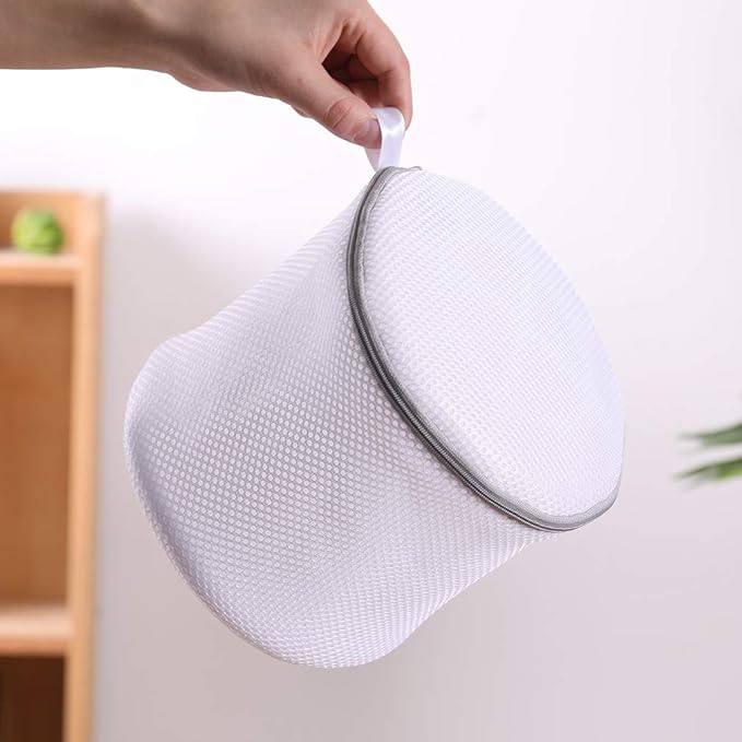 Kimmama Bra Washing Bags for Laundry, Lingerie Bags for Washing Delicates, Bra Laundry Bag for Washing Machine, Sandwish Mesh, 7x7x7"