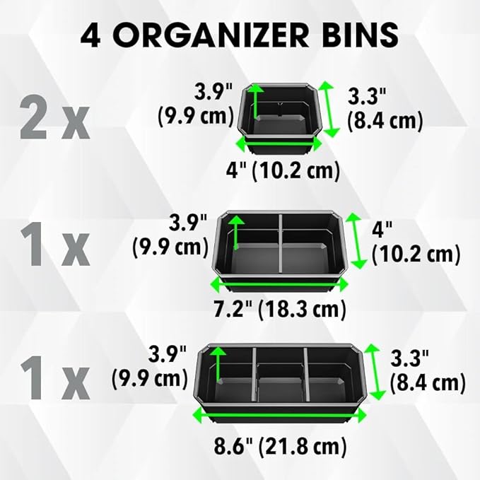 FLEX STACK PACK Storage System Compact Organizer Box - FS1302