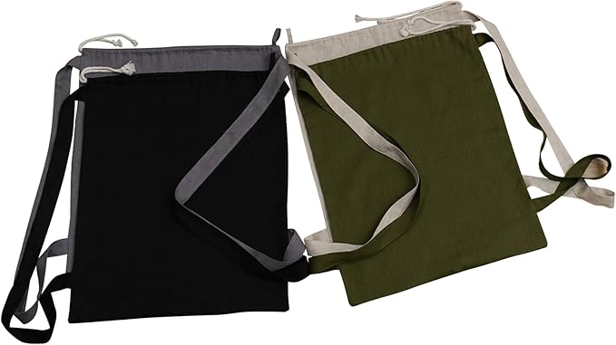 100% Pure Linen Travel Backpack Laundry Bags with Shoulder Straps 20x24in-Washable Drawstring Hanging Laundry Hamper Rxtra Large Portable Cloth Laundry Bag for Dorm College Military Gym-Linen