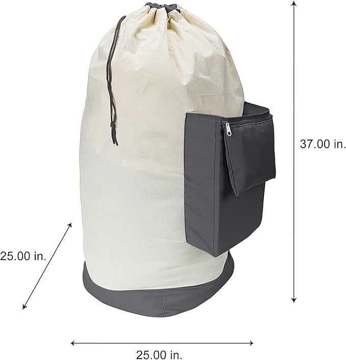 Laundry 360 Heavy Duty Canvas Laundry Bag in Beige