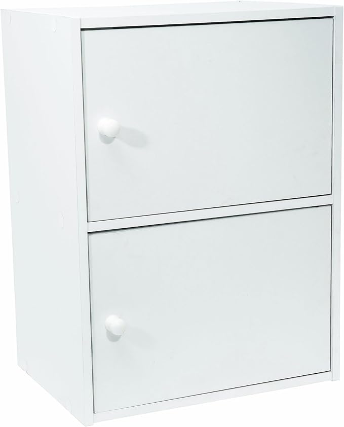 WERKA PRO White Furniture with Doors 2 Doors (54 x 40 x 29 cm)