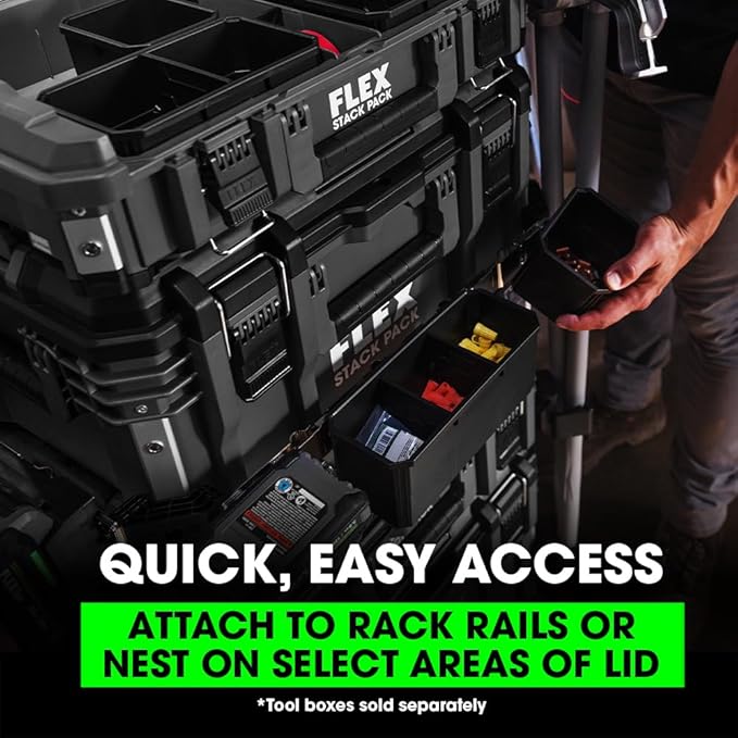 FLEX STACK PACK Storage System Compact Organizer Box - FS1302