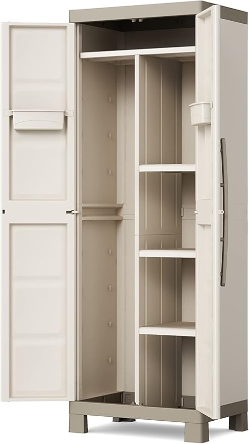 'Kis Plastic Cupboard Excellence Utility, Set of 1, Sand, 9710000 0313 02
