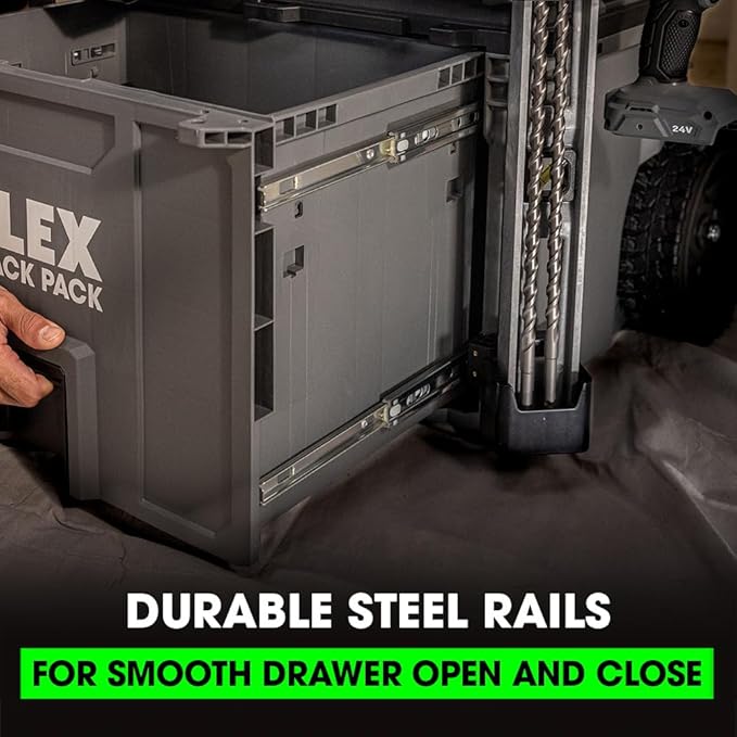 FLEX STACK PACK Storage System Rolling 1-Drawer Tool Box - FS1108