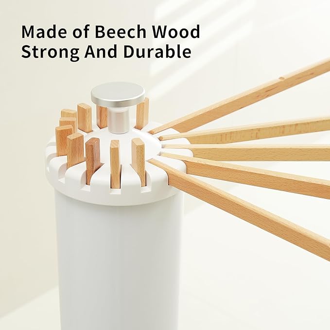 RFOUO Clothes Drying Rack Tripod,Laundry Hanger Dryer Rack,Portable Drying Rack,Outdoor Clothes Rack-Drying Rack Clothing Laundry Bedroom Household Wooden-16rods