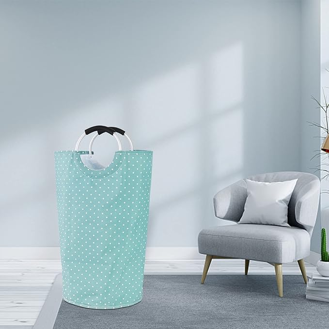 Dalykate Large Laundry Basket 82L Collapsible Oxford Fabric Laundry Hamper Foldable Clothes Laundry Bag with Handles Waterproof Washing Bin Portable Dirty Clothes Basket for College Dorm, Family