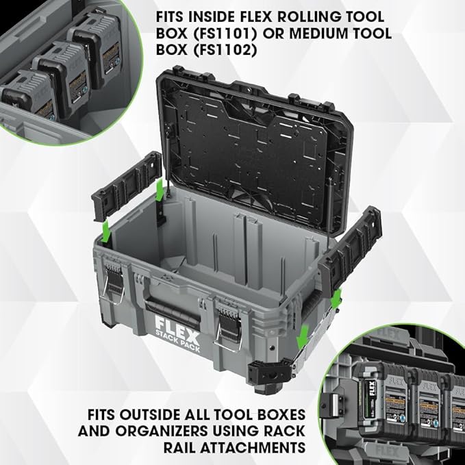 FLEX STACK PACK Storage System Battery Holder - FS1601 (Pack of 4)