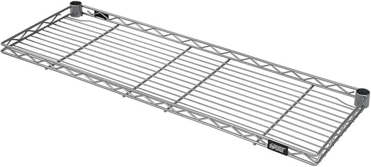 Quantum Storage Systems 1260RCSGY Wire Shelf, 60" W x 12" D, Carbon Steel, Epoxy Coated, Gray, NSF