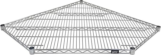 Quantum Storage Systems 1836CRNC Wire Corner Add-On Shelf Chrome 36" W x 18" D