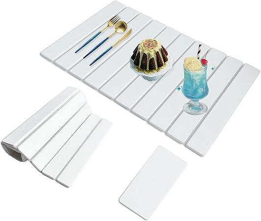 Large Stone Drying Mat for Kitchen Counter,24x16 Inch Fast Drying & Super Absorbent Diatomaceous Earth Sink Mat, Collapsible Dish Drying Stone for Dishes, Bottles, Cups, Matches Any Countertop