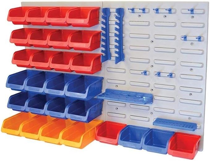 Faithfull FAIPAN43 Storage Bin Set with Wall Panels (43 Pieces)