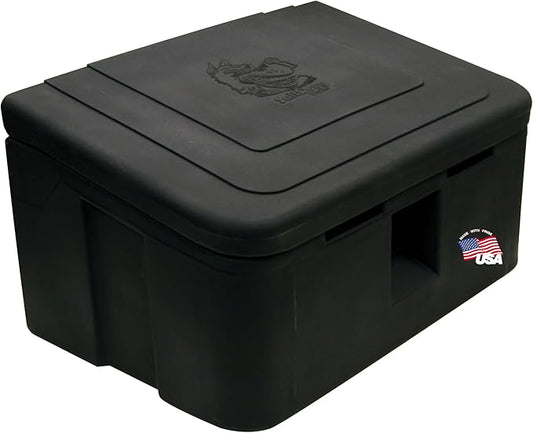 Buyers Products 9031105 Heavy Duty Poly Storage Bin, 35 Gallon Capacity, Multi Purpose Storage Bin for Salt, Feed, Seed & More, Corrosion Free Construction
