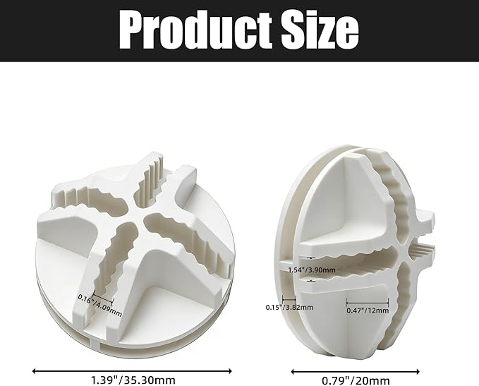 36 Pcs Wire Cube Plastic Connectors for Modular Closet Storage, Replacement Connectors for Metal Grid Shelving Units, White Plastic 36mm Diameter Fit (White)