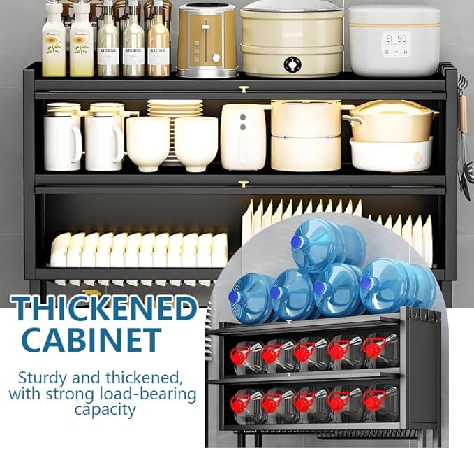 Over The Sink Dish Drying Rack, Piano Lacquer, Thickened Steel Pipe, Over Sink Dish Drying Rack, Over Sink Rack, for Dishes, Glasses, Bowls, Cutlery Black 41.33in (Extra Large)