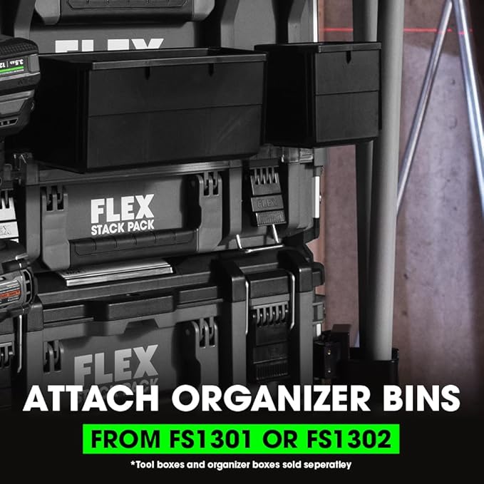 FLEX STACK PACK Storage System Front Tool Rack Rail - FS1603 (Pack of 2)