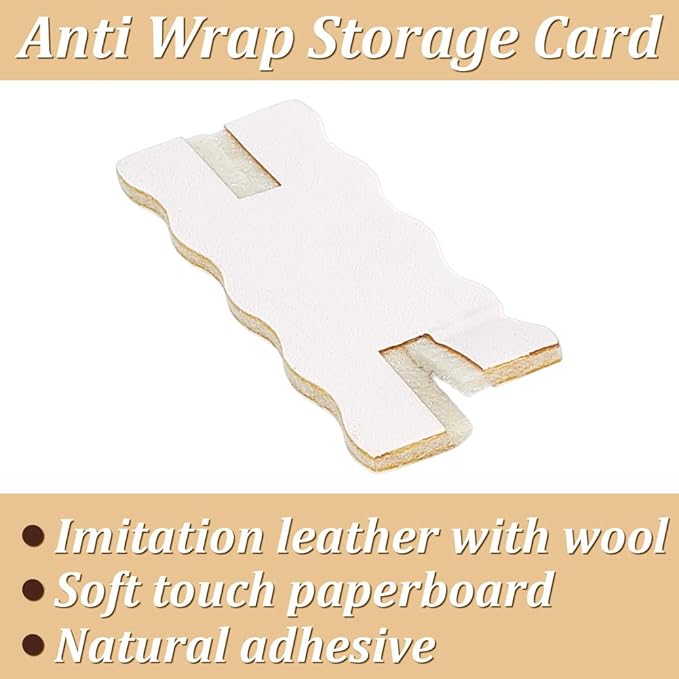 OLYCRAFT 10pcs Portable Tangle-Free Jewelry Organizer 2.5x1x0.1 Inch White Rectangle Tangle-Free Necklaces Organizer Necklace Card Holder Universal Jewelry Storage Case for Chain Necklaces Storage