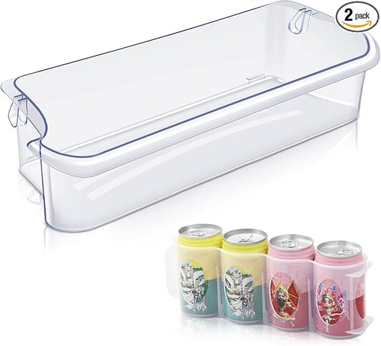 241505301 Refrigerator Door Shelf Bin Replacement 16.5Width x 4.8Depth 2 Liter Compatible with Frigidaire Kenmore PS976745 1056476 AP3769131 241505300 FGHC2331PF FGSC2335T