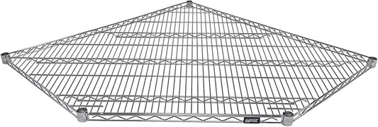 Quantum Storage Systems 2442CRNC Wire Corner Add-On Shelf Chrome 42" W x 24" D