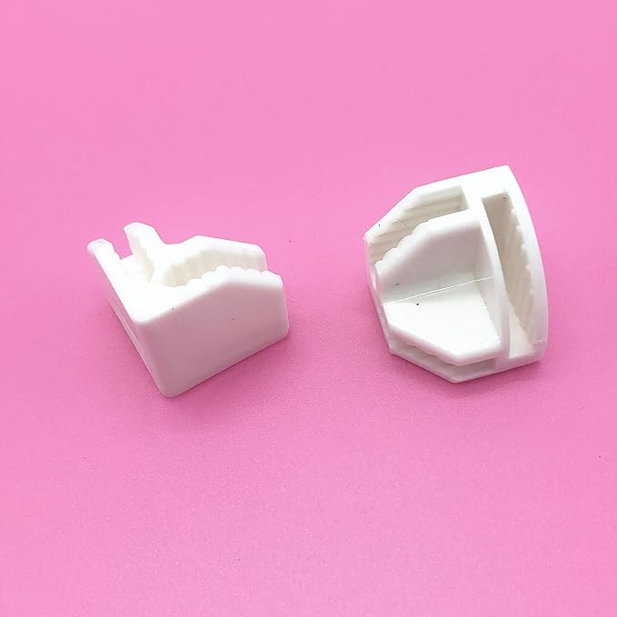 Metal Wire Cube Connectors for Storage Organizer,Durable Plastic Grid Connectors for Modular Shelving Units and Closet Organization Systems (White Right Angle, 10PCS)
