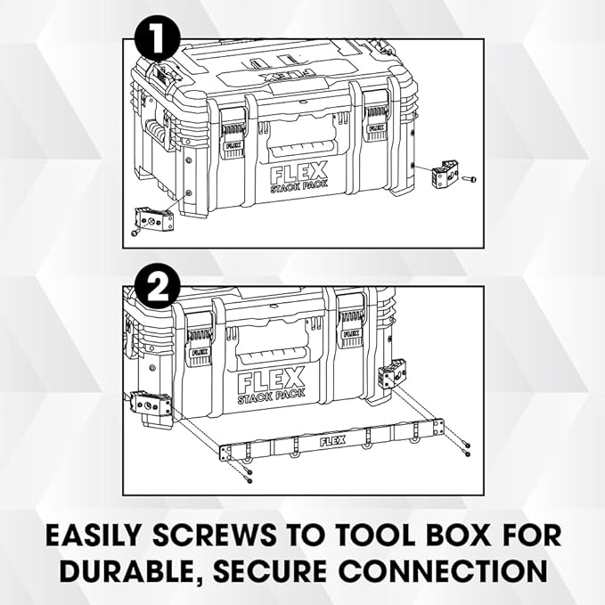 FLEX STACK PACK Storage System Front Tool Rack Rail - FS1603 (Pack of 2)