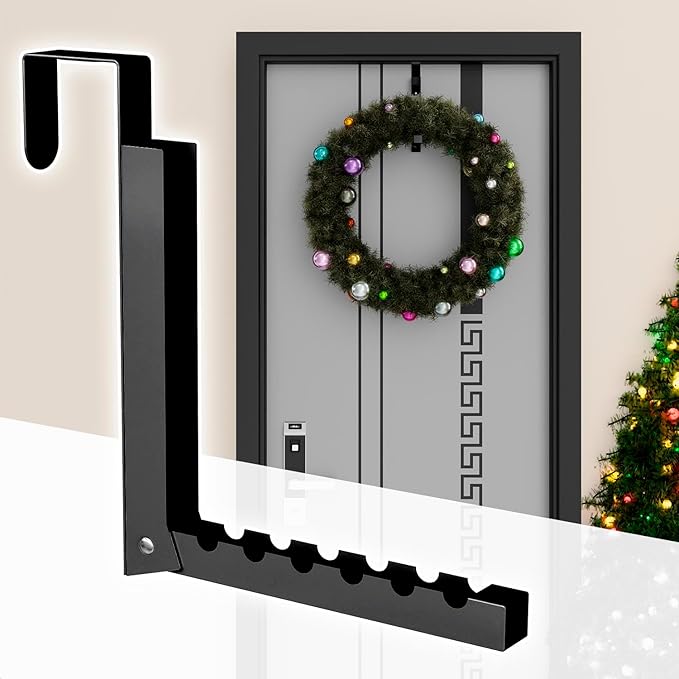 ZMBESUP Over The Door Hanger Folding Clothes Drying Rack, Folding Hanging Coat Rack for Indoor Laundry Room Compact Small Space Foldable Portable Clothing Hanger Hook Collapsible- 4 Pack （Black）