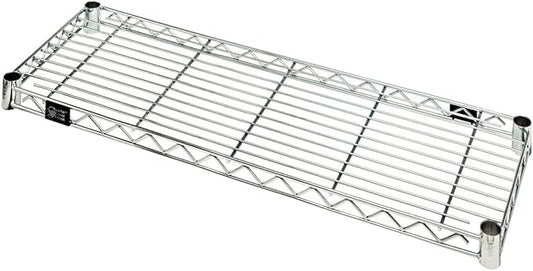 QUANTUM STORAGE SYSTEMS 3672C Wire Add-On Shelf Chrome 72" W x 36" D