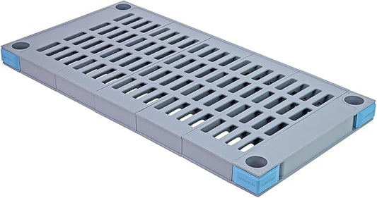 Quantum Storage Systems QP2136VS Millenia Shelf, 36" W x 21" D, 1000 lbs Capacity, Polypropylene, Gray, NSF