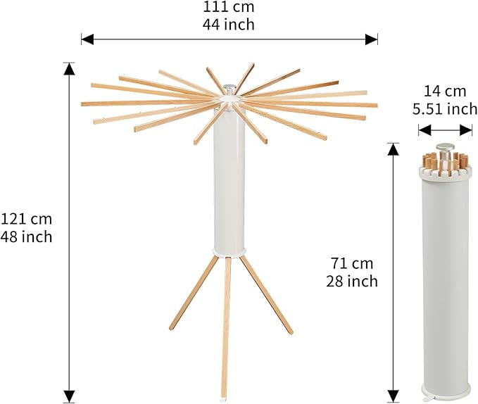 RFOUO Clothes Drying Rack Tripod,Laundry Hanger Dryer Rack,Portable Drying Rack,Outdoor Clothes Rack-Drying Rack Clothing Laundry Bedroom Household Wooden-16rods