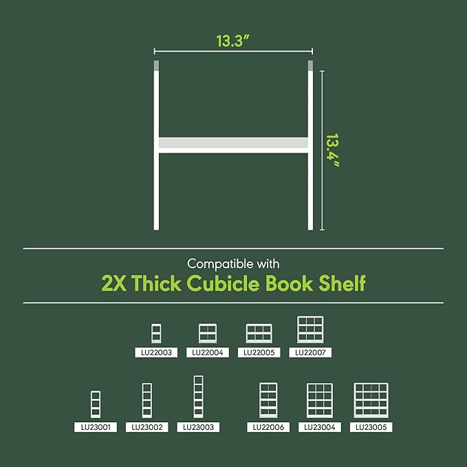 Furinno Cubicle Cube Insert, H-Shelf Cube Organizer, Fits into Furinno Extra Thick Cubes, for Organizers and Storage, Black Dark Oak (Does not fit IKEA Kallax Shelving)