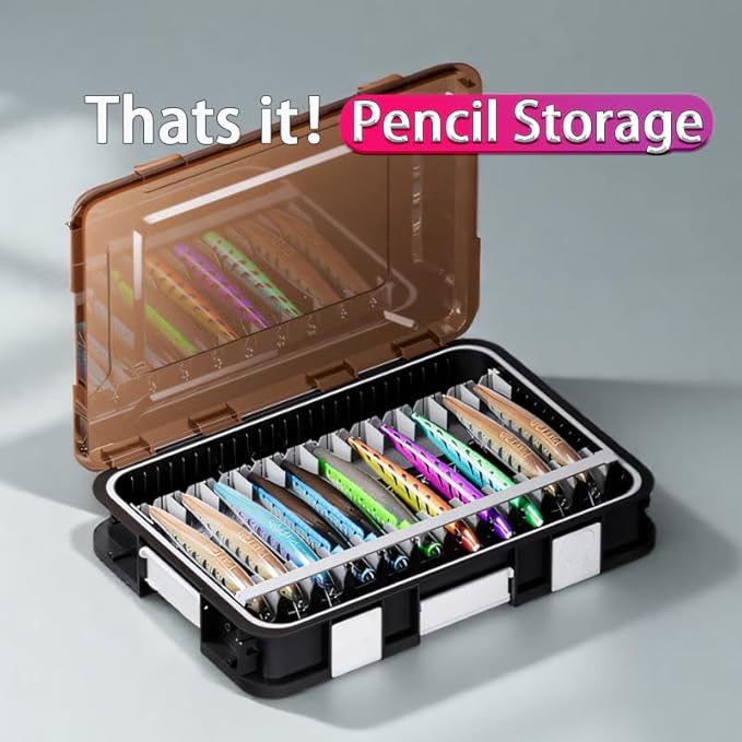2300 Lure Organize Effortlessly Easy Storage for VIB, Minnow, Pencil Lures, DIY Modular System for Ultimate Customization Gift for Any Angler! (2300-3 MINNOW PENCIL Storage 11pcs)