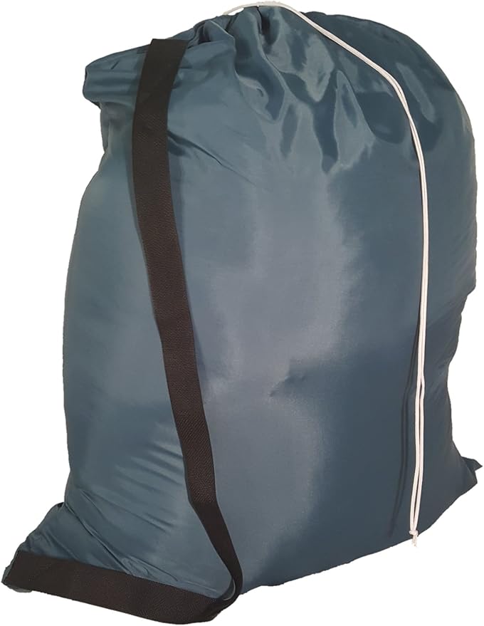 Heavy Duty 40inx50in Nylon Laundry Bag with Strap - Navy Blue