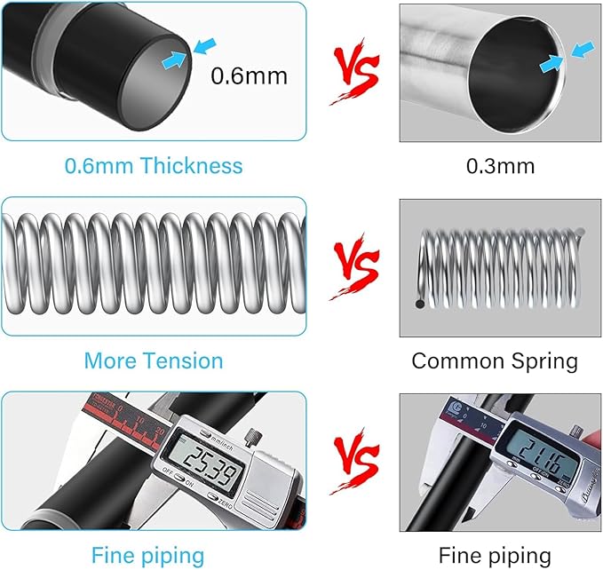 MEXAU 2Pack Tension Curtain Rod for Windows 29 to 64 inch, Never Rust adjustable curtain rod Black tension curtain rods no drilling, 7/8 Inch spring tension curtain rod for Doorway Closet Door