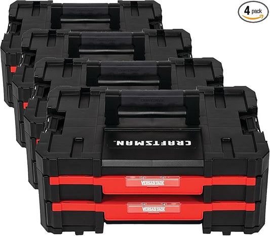 CRAFTSMAN Plastic Tool Box With Drawers, Organizer and Storage (CMST17804) (Pack of 4)