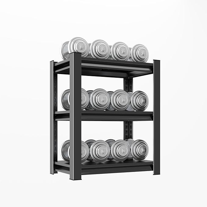 3-Tier Storage Shelves, Adjustable Pantry Shelves，KitchenStorage Standing Baker's Racks, Shelving Unit for Kitchen, Living Room, Dinning Room, Coffee Bar (31.5'H×16'W×10'D)