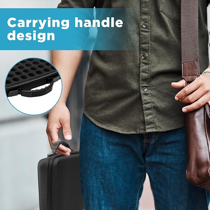 Teenyyou 70 Slots Insulin Peptide Fridge Carrying Case Vial Holder Storage Protector Bag, Fits Standard 10ml Vials, Insulin Cooler Travel Kits Case Organizer Diabetes Protector(Black)